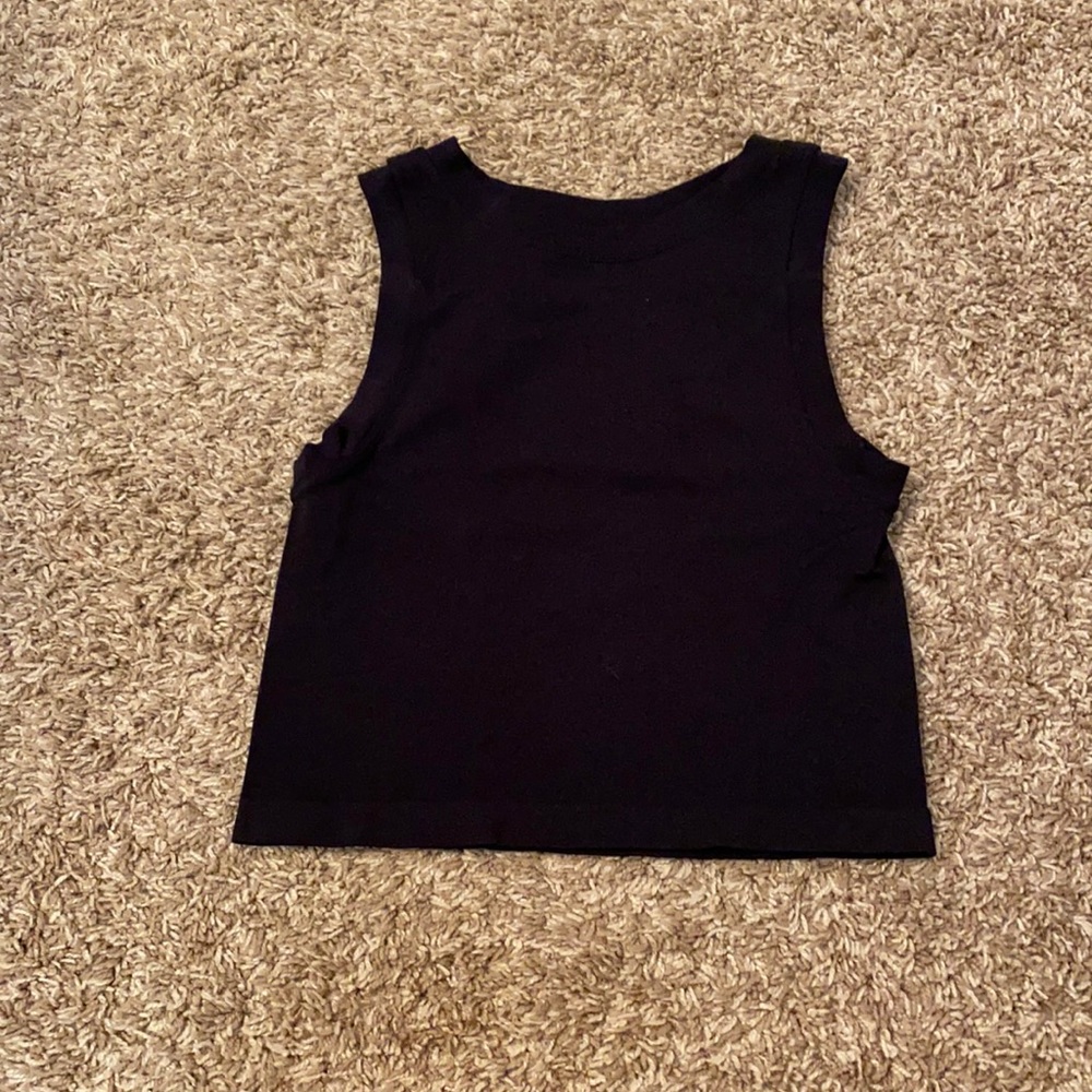 Free people black crop top